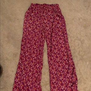 Floral stretchy pants